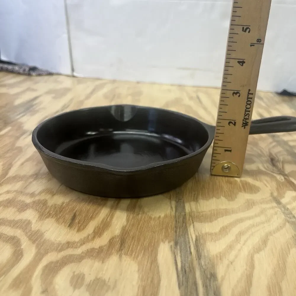 Vtg 3 Unmarked Wagner Ware Seasoned Cast Iron Skillet Fry Sauce Pan 6 1/2
